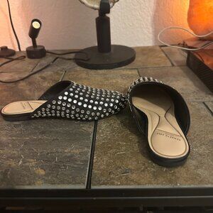 Size 5.5 Kenneth Cole crystal flats/mules, hardly worn. New Year's sale!